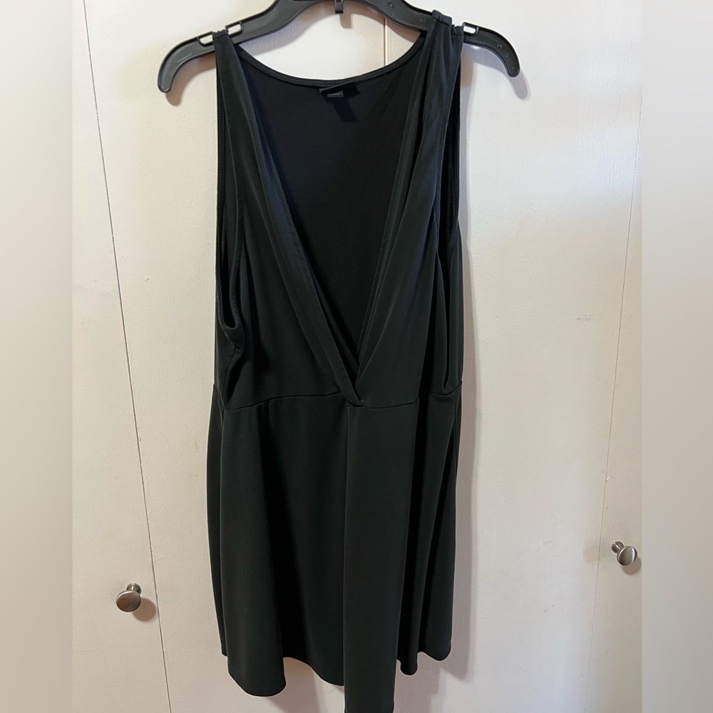 TORRID BLACK CUPRO SURPLICE TANK